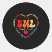 Enl Family Liaison Squad English New Language Squa Runder Aufkleber (Vorderseite)