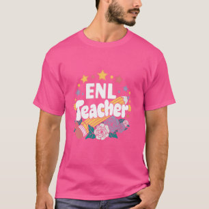 ENL Lehrerbewertung Englisch Neue Sprache zurück T-Shirt