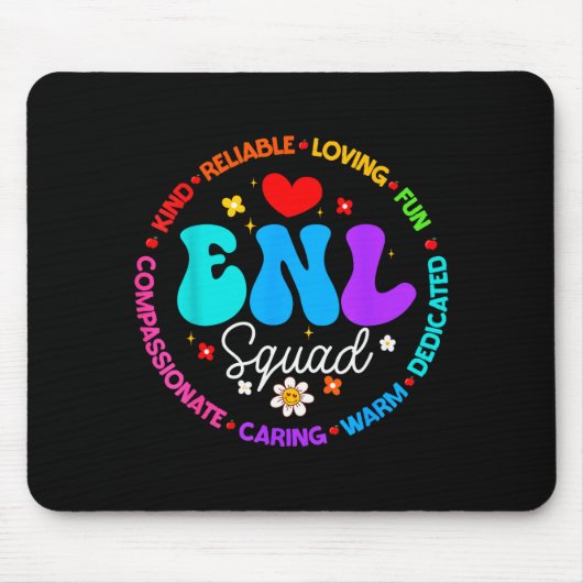Enl Squad Teacher Squad English New Language Crew Mousepad (Vorne)