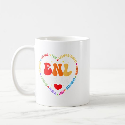 Enl Teacher Squad English New Language Squad Crew Kaffeetasse (Links)