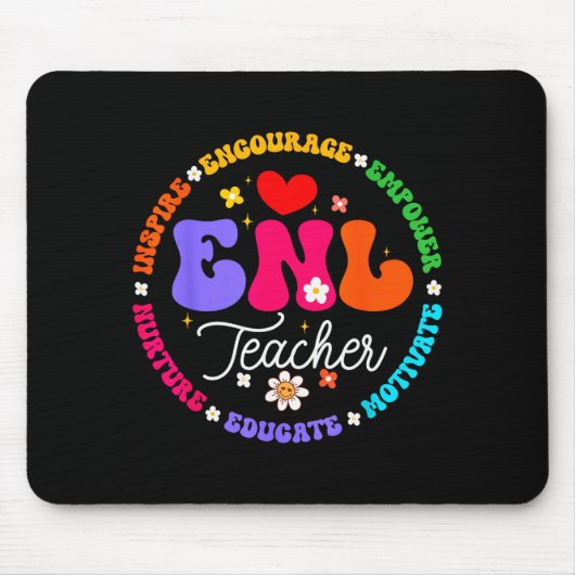 Enl Teacher Squad English New Language Squad Crew Mousepad (Vorne)