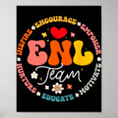 Enl Team Teacher English New Language Squad Crew Poster (Vorne)