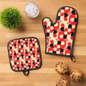 Enlaces Ofenhandschuh & Topflappen-Set (Oben Unten)