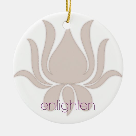 Enlighten Lotus Keramik Ornament (Vorne)
