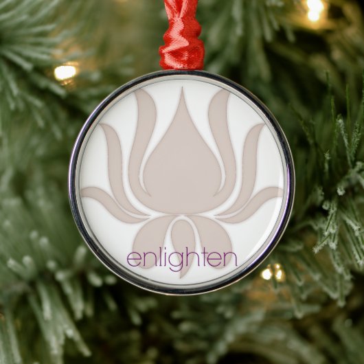 Enlighten Lotus Ornament Aus Metall (Baum)