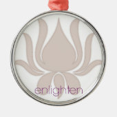 Enlighten Lotus Ornament Aus Metall (Vorne)