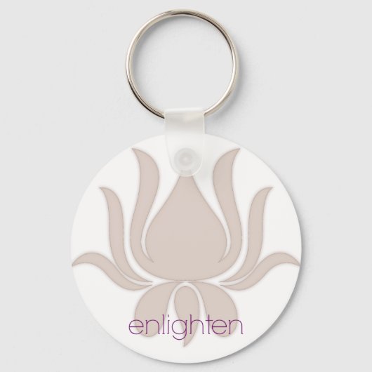 Enlighten Lotus Schlüsselanhänger (Vorderseite)