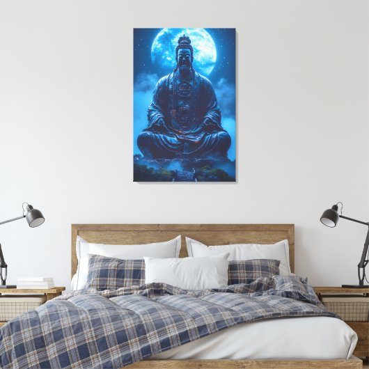 Enlightenment in Blue Leinwanddruck (Insitu (Schlafzimmer))