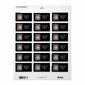 ENLISH ROBIN: ADRESSE ETIKETTEN: ORIGINAL ART ADRESSAUFKLEBER (Vorne)