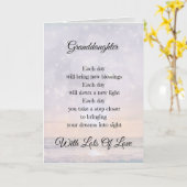 Enmutigation Gedicht Design Gruß Karte (Gelbe Blume)