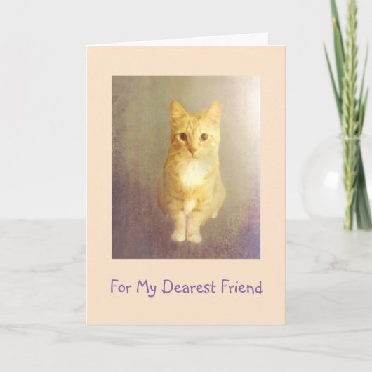 Enmutigung eines Freundes zum Krebs Karte (Vorderseite)