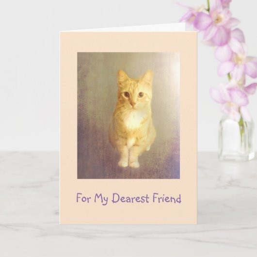 Enmutigung eines Freundes zum Krebs Karte (Orchidee)