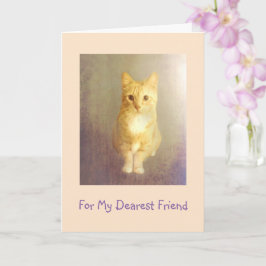 Enmutigung eines Freundes zum Krebs Karte