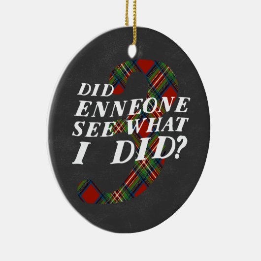 Enneagram 3 Weihnachtsthema-Verzierung Keramik Ornament (Rechts)