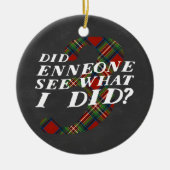 Enneagram 3 Weihnachtsthema-Verzierung Keramik Ornament (Vorne)