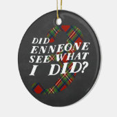 Enneagram 3 Weihnachtsthema-Verzierung Keramik Ornament (Links)