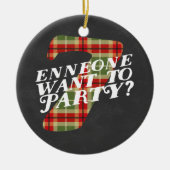 Enneagram 7 lustiges Weihnachtsthemenorientierte Keramik Ornament (Vorne)