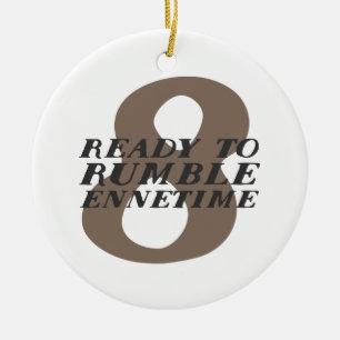 Enneagram 8 lustige Verzierung Keramik Ornament