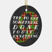 Enneagram 9 Weihnachtsthemenorientierte Verzierung Keramik Ornament (Rechts)