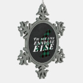 Enneagram Art 4 lustige Schneeflocke-Verzierung Schneeflocken Zinn-Ornament (Links)