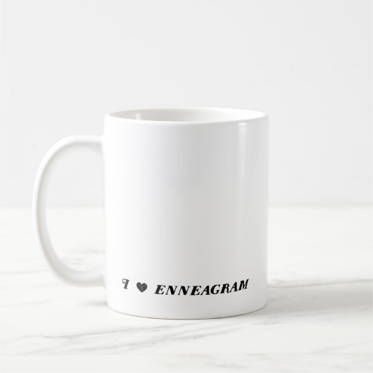 Enneagram Art 7 lustige Tasse (Links)