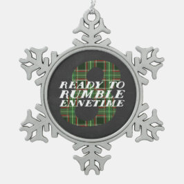 Enneagram Art 8 lustige Schneeflocke-Verzierung Schneeflocken Zinn-Ornament