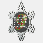 Enneagram Art 9 lustige Schneeflocke-Verzierung Schneeflocken Zinn-Ornament (Rechts)