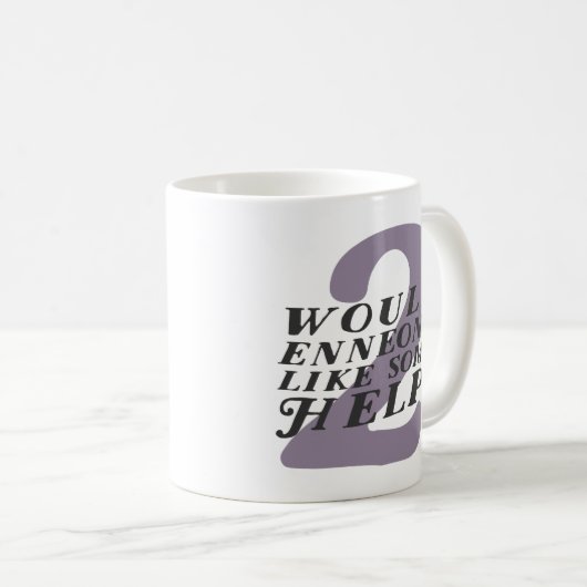 Enneagram Art - lustige Tasse 2 (VorderseiteRechts)