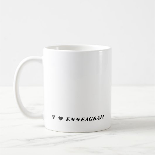 Enneagram Art - lustige Tasse 2 (Links)