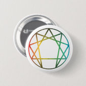 Enneagram Regenbogen Button (Vorne & Hinten)