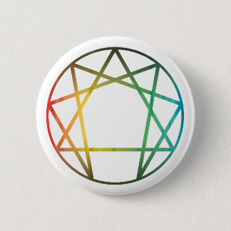 Enneagram Regenbogen Button