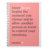 Enneagramm 9 Notebook Notizblock (Vorderseite)