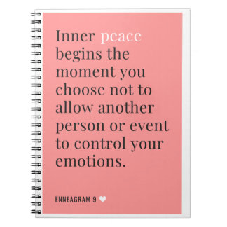 Enneagramm 9 Notebook Notizblock