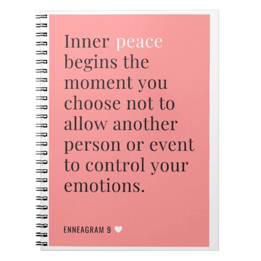 Enneagramm 9 Notebook Notizblock (Vorderseite)