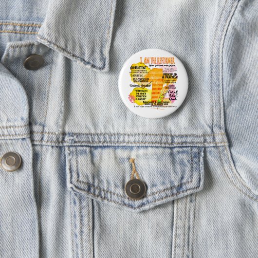 Enneagramm Typ 1 - Ich bin der Reformer Button (Beispiel)