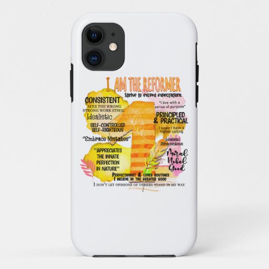 Enneagramm Typ 1 - Ich bin der Reformer Case-Mate iPhone Hülle (Rückseite)