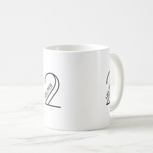 Enneagramm Typ 2 - Die Helper-Tasse Kaffeetasse (VorderseiteRechts)
