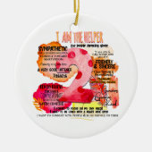 Enneagramm Typ 2 - Ich bin der Helfer Keramik Ornament (Vorne)