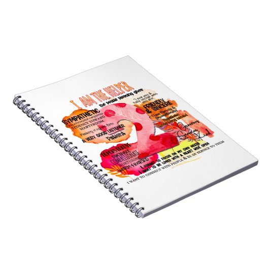 Enneagramm Typ 2 - Ich bin der Helfer Notizblock (Rechte Seite)