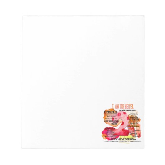 Enneagramm Typ 2 - Ich bin der Helfer Notizblock (Vorderseite)