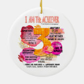 Enneagramm Typ 3 - Ich bin der Achiever Keramik Ornament (Hinten)