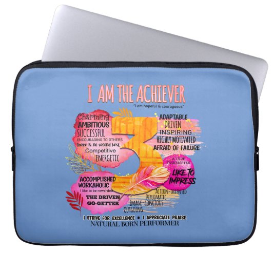 Enneagramm Typ 3 - Ich bin der Achiever Laptopschutzhülle (Vorderseite)