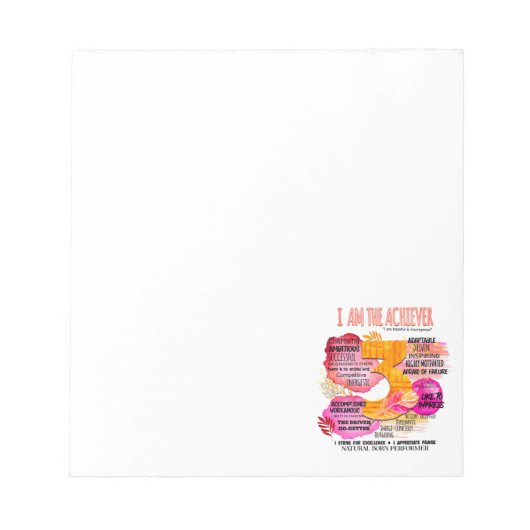 Enneagramm Typ 3 - Ich bin der Achiever Notizblock (Vorderseite)