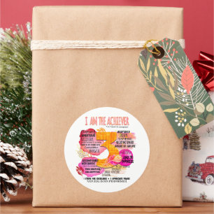 Enneagramm Typ 3 - Ich bin der Achiever Runder Aufkleber