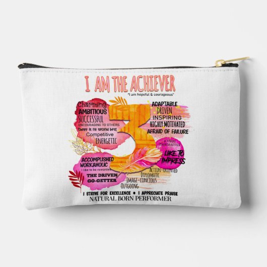 Enneagramm Typ 3 - Ich bin der Achiever Zubehörtasche (Rückseite)