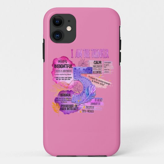 Enneagramm Typ 5 - Ich bin der Denker Case-Mate iPhone Hülle (Rückseite)