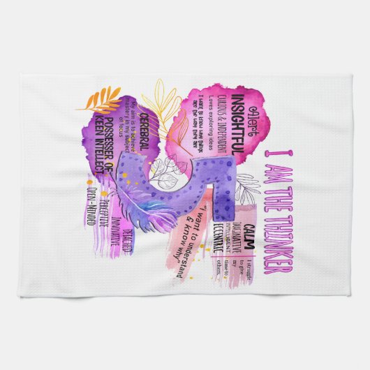 Enneagramm Typ 5 - Ich bin der Denker Geschirrtuch (Horizontal)