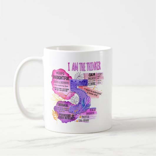 Enneagramm Typ 5 - Ich bin der Denker Kaffeetasse (Links)