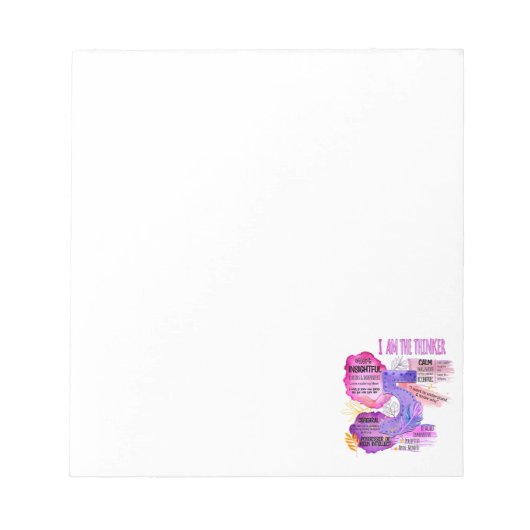 Enneagramm Typ 5 - Ich bin der Denker Notizblock (Vorderseite)