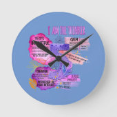 Enneagramm Typ 5 - Ich bin der Denker Runde Wanduhr (Vorderseite)